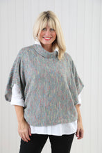 Goose Island 1572 Multi Fleck Cowl Neck Poncho (4 Colours)