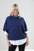 Goose Island 1572 Multi Fleck Cowl Neck Poncho (4 Colours)