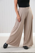 Goose Island 4571 Sorrento Plain Fine Ribbed Stretchy Wide Leg Trousers (4 Colours)