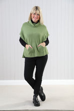 Goose 4626 Cowl Neck Button Side Tunic Style Top (3 Colours)