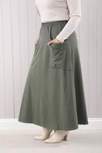 Goose Island 4659 Plain Jersey A-Line Skirt With Pockets (2 Colours)