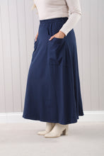 Goose Island 4659 Plain Jersey A-Line Skirt With Pockets (2 Colours)