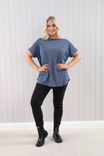 Goose Island Sorrento Plain Stretchy Fine Ribbed Slash Neck Top (3 Colours)