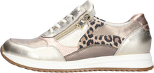 Waldlaufer H-Vicky 752016 500 210 Leather Metallic And Leopard Print Trainers