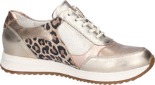 Waldlaufer H-Vicky 752016 500 210 Leather Metallic And Leopard Print Trainers