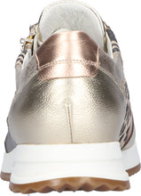 Waldlaufer H-Vicky 752016 500 210 Leather Metallic And Leopard Print Trainers