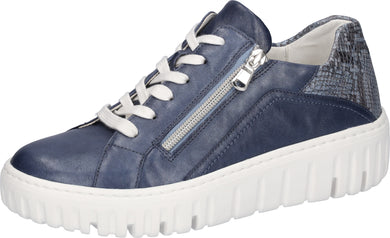 Waldlaufer 941005 200 206 Livia Sky Blue Jeans Leather Trainers