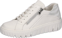 Waldlaufer H-Livia 941005 201 275 White Leather Flatform Trainers