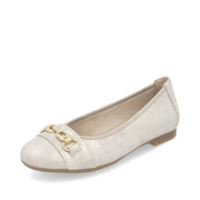 Remonte D0K10-90 Leather Soft Gold Metallic Ballet Pumps