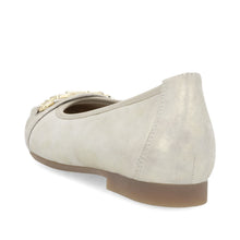 Remonte D0K10-90 Leather Soft Gold Metallic Ballet Pumps