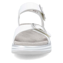 Remonte D1J51-81 Manila White Leather Flatform Sandals