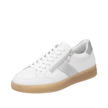 Remonte D2C02-80 Rock White And Silver Leather Trainers