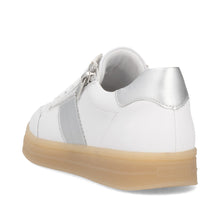 Remonte D2C02-80 Rock White And Silver Leather Trainers