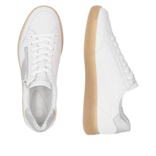 Remonte D2C02-80 Rock White And Silver Leather Trainers