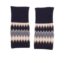 Zelly 40048 Zig Zag Fingerless Knitted Gloves (2 Colours)