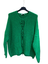 Plain Fluffy Knitted Triple Tie Cardigan Style Jumper (5 Colours)