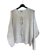 Plain Fluffy Knitted Triple Tie Cardigan Style Jumper (5 Colours)