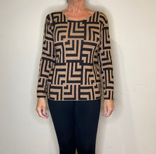 Fern Designer Styled Print Round Neck Angora Jumper (4 Colours)