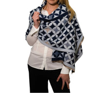 Zelly 10494 Geometric Print Scarf Style Wrap (3 Colours)