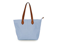 Shopper Style Bag With Tan Handles (9 Colours)