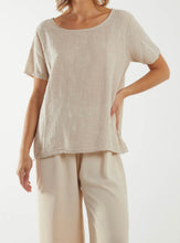 Plain Cotton Round Neck Button Back Top (3 Colours)