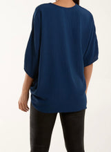 V-Neck Plain Stretchy Tie Front Blouse (3 Colours)