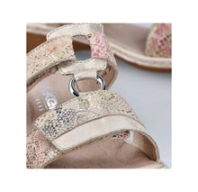 Rieker 659X6-90 Beige Metallic Multi Slip-On Sandals