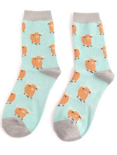 Miss Sparrow SKS457 Highland Herd Bamboo Socks (3 Colours)