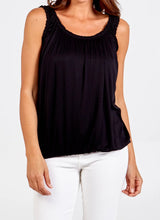 Plain Ruffle Style Bubble Hem Vest Top (3 Colours)