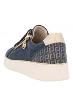 Remonte D2E00-14 Lugano Leather Pacific Navy Blue Trainers