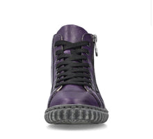 Rieker N0921-31 Guana Aubergine High-Top Trainer Boots