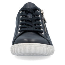 Rieker N0900-14 Lugano Navy Leather Trainers