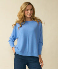 D.E.C.K By Decollage 2331 Plain Fine Knit Slash Neck Jumper (6 Colours)