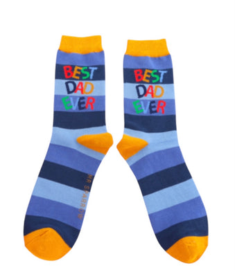 Mr Sparrow MR104 Best Dad Ever Bamboo Socks (2 Colours)