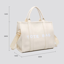 The Soft Plain Tote Bag Styled Grab Bag With Detachable Strap (3 Colours)