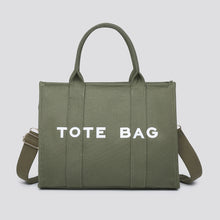 Plain Canvas The Tote Bag Styled Grab Bag With Detachable Strap (4 Colours)