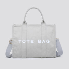 Plain Canvas The Tote Bag Styled Grab Bag With Detachable Strap (4 Colours)