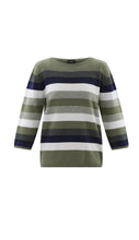 Marble 7460 Cotton Fine Knit Striped Jumper (2 Colours)