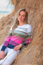 Marble 7894 Cotton Striped Colour Block Design Jumper (2 Colours)