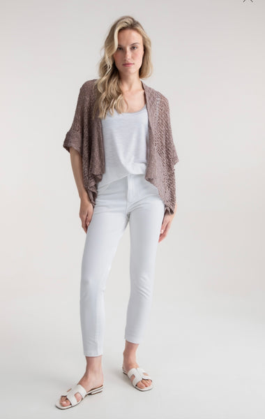 Marble 5185 Slub Knit Edge To Edge Cardigan (4 Colours)