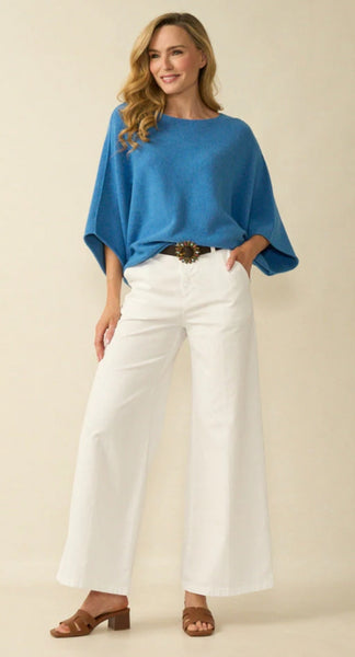 D.EC.K By Decollage 57702 Plain Bell Sleeve Jumper (3 Colours)