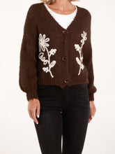 Embroidered Flower Design Cardigan (2 Colours)