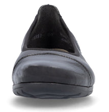 Rieker L9351-00 Black Leather Low Wedge Ballet Pumps