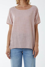 Plain Cotton Round Neck Button Back Top (3 Colours)