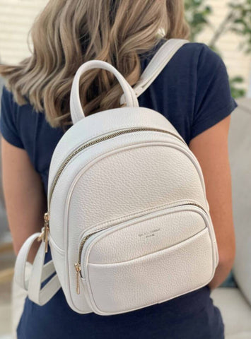 David Jones 7000-2 White Backpack Bag