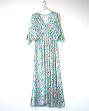 D.E.C.K. By Decollage 4878 Summer Leaf Print Maxi Dress (2 Colours)