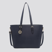 Plain Navy Large Tote Bag