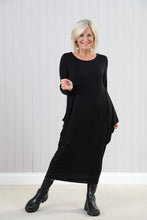 Goose Island Mia Plain Multiway Stretchy Long Sleeved Midi Dress (4 Colours)