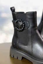 Remonte X Liz Hurley Chel D1W74-00 Odeon Black Leather Buckle Detail Ankle Boots