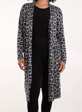 Leopard Print Design Longline Cardigan (3 Colours)